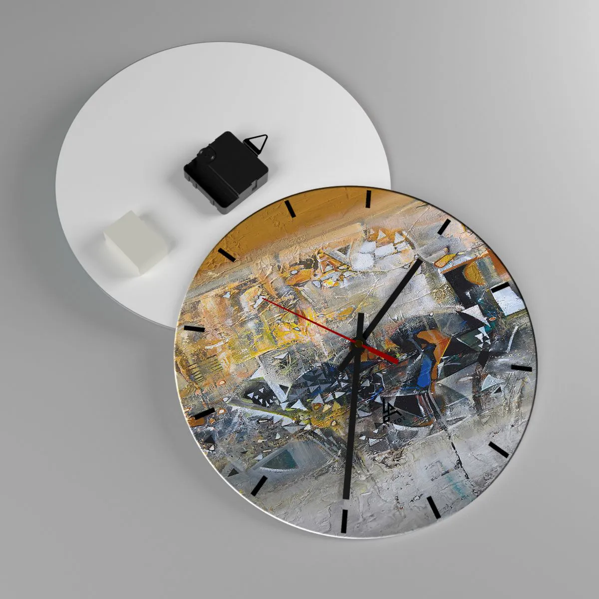 Horloge Murale Arttor Tout Se Met En Place Cadran Lignes Forme