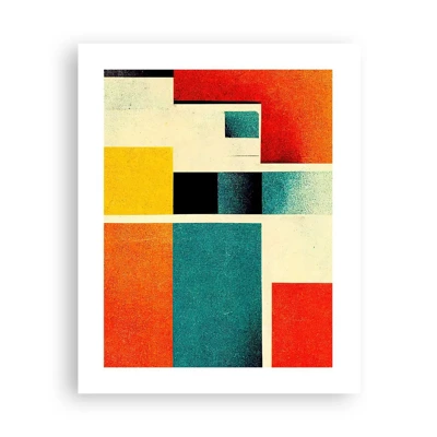 Affiche - Poster - Abstraction géométrique – bonne énergie - 40x50 cm