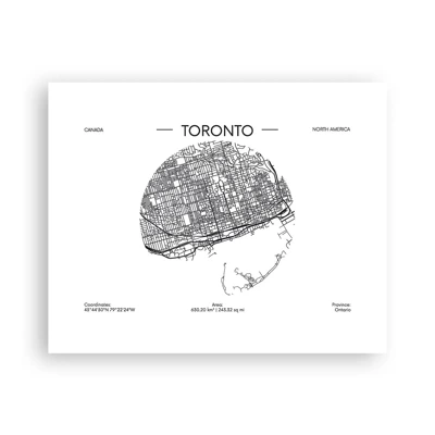 Affiche - Poster - Anatomie de Toronto - 50x40 cm