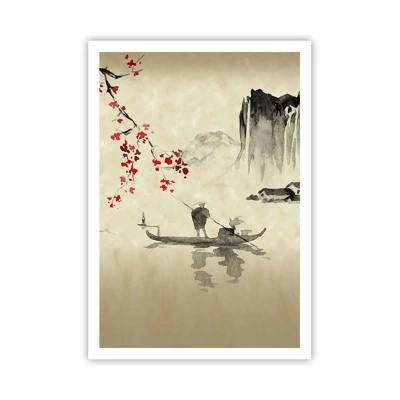 Affiche - Poster - Au pays des cerisiers en fleurs - 70x100 cm