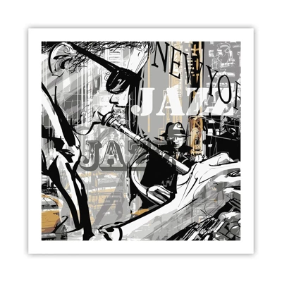 Affiche - Poster - Au rythme de New York - 60x60 cm