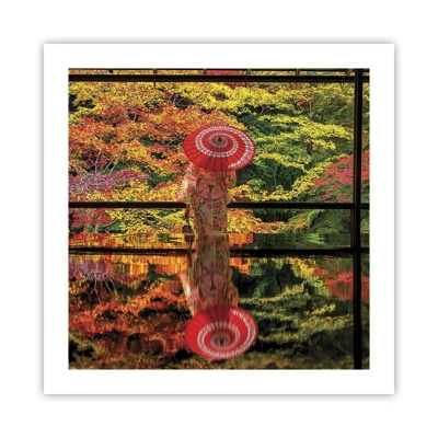 Affiche - Poster - Dans le temple de la nature - 50x50 cm