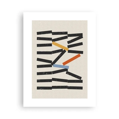 Affiche - Poster - Dominos – composition - 30x40 cm