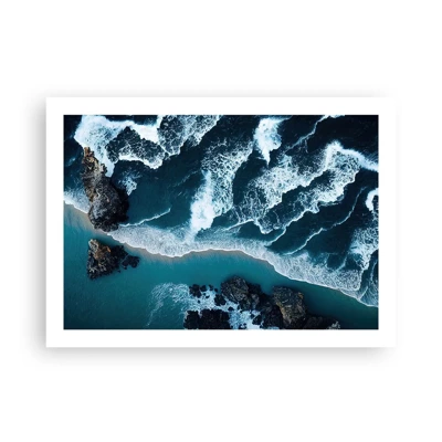 Affiche - Poster - Enveloppé par les vagues - 70x50 cm