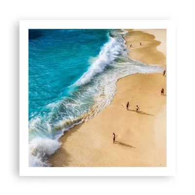 Affiche - Poster - Et ensuite le soleil, la plage… - 60x60 cm