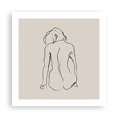 Affiche - Poster - Femme nue - 50x50 cm