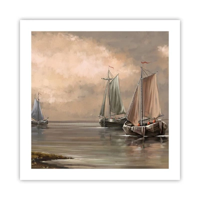 Affiche - Poster - Le retour des marins - 50x50 cm