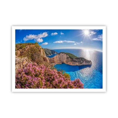 Affiche - Poster - Mes super vacances grecques - 100x70 cm