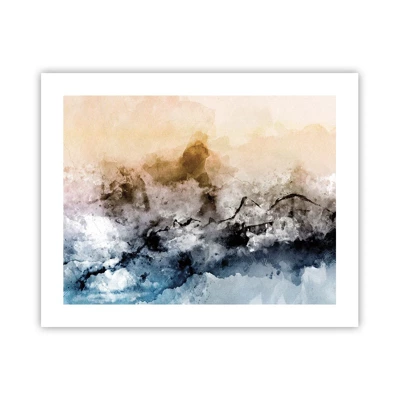 Affiche - Poster - Noyé dans un nuage de brouillard - 50x40 cm