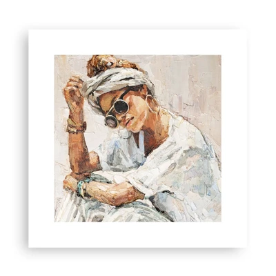 Affiche - Poster - Portrait en plein soleil - 30x30 cm