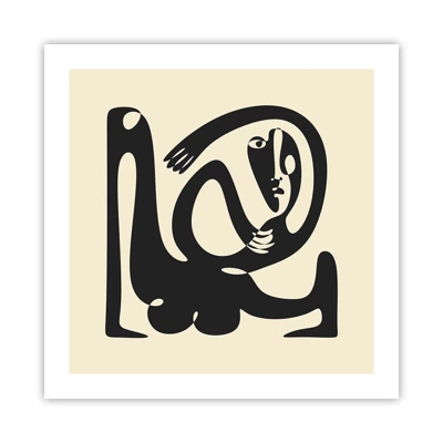 Affiche - Poster - Presque du Picasso - 50x50 cm