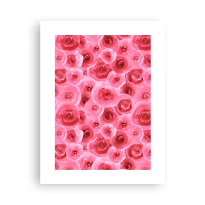 Affiche - Poster - Roses en-haut et en-bas - 30x40 cm