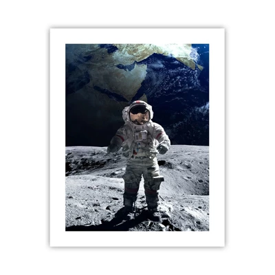 Affiche - Poster - Salutations de la lune - 40x50 cm