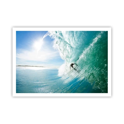 Affiche - Poster - Toujours sur la vague - 100x70 cm