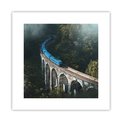 Affiche - Poster - Train nature - 30x30 cm
