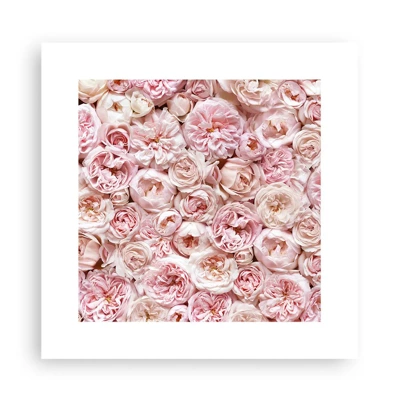 Affiche - Poster - Un lit de roses - 30x30 cm