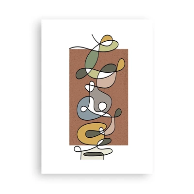 Affiche - Poster - Une abstraction qui mérite le sourire - 50x70 cm