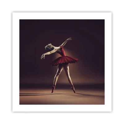 Affiche - Poster - Une danseuse étoile - 50x50 cm