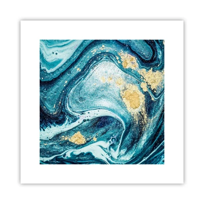 Affiche - Poster - Vortex bleu - 30x30 cm