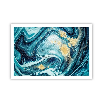 Affiche - Poster - Vortex bleu - 91x61 cm