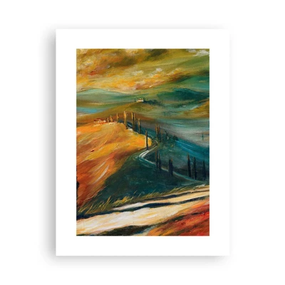 Affiche - Poster - paysage toscan - 30x40 cm