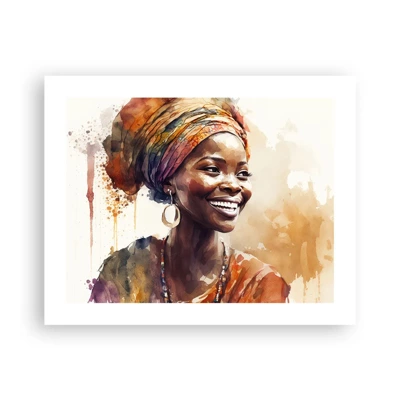 Affiche - Poster - reine africaine - 50x40 cm