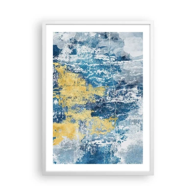 Affiche dans un cadre blanc - Poster - Abstraction du temps - 50x70 cm