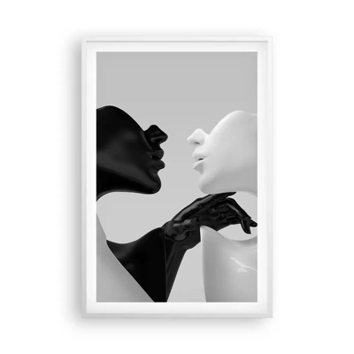 Affiche dans un cadre blanc - Poster - Attraction - désir - 61x91 cm