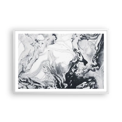 Affiche dans un cadre blanc - Poster - Au centre de la Terre - 91x61 cm