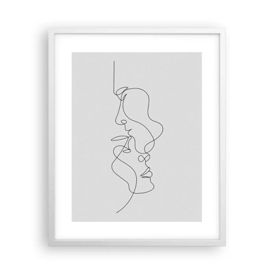Affiche dans un cadre blanc - Poster - Chaleur de désir renaissant - 40x50 cm