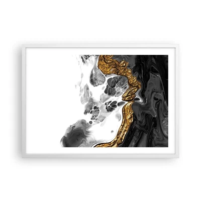 Affiche dans un cadre blanc - Poster - Composition organique - 70x50 cm