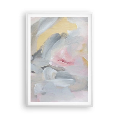 Affiche dans un cadre blanc - Poster - Dans un monde pastel - 70x100 cm