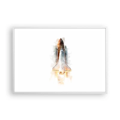 Affiche dans un cadre blanc - Poster - Des explorateurs pour commencer - 100x70 cm
