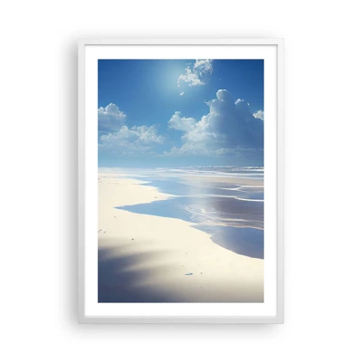 Affiche dans un cadre blanc - Poster - Des vacances paradisiaques - 50x70 cm