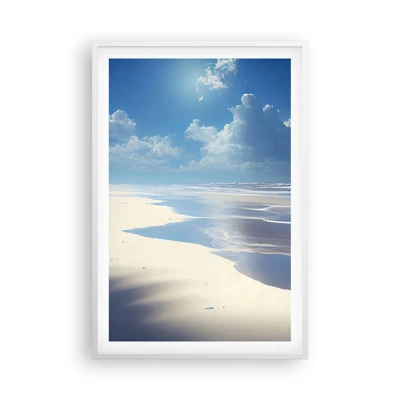 Affiche dans un cadre blanc - Poster - Des vacances paradisiaques - 61x91 cm