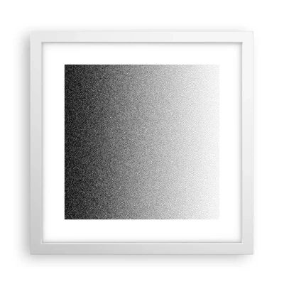 Affiche dans un cadre blanc - Poster - Du coté de la lumière - 30x30 cm