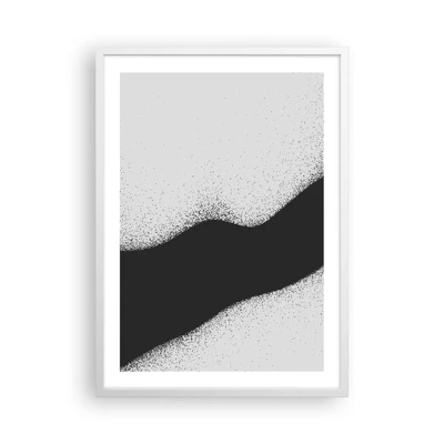 Affiche dans un cadre blanc - Poster - Équilibre fluide - 50x70 cm