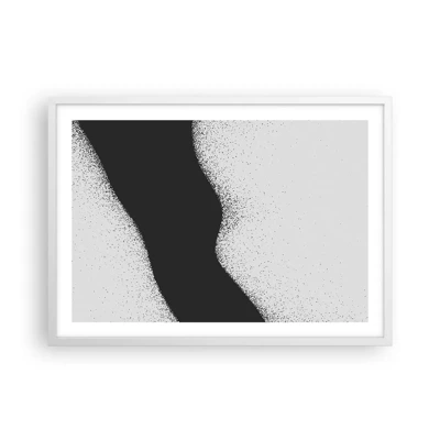 Affiche dans un cadre blanc - Poster - Équilibre fluide - 70x50 cm
