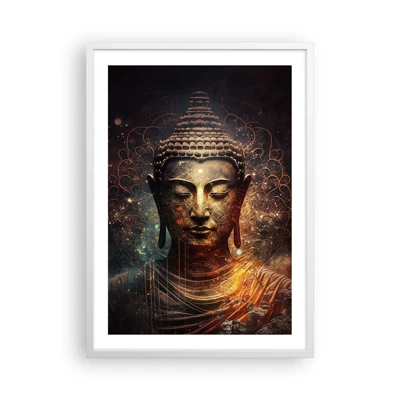 Affiche dans un cadre blanc - Poster - Équilibre spirituel - 50x70 cm