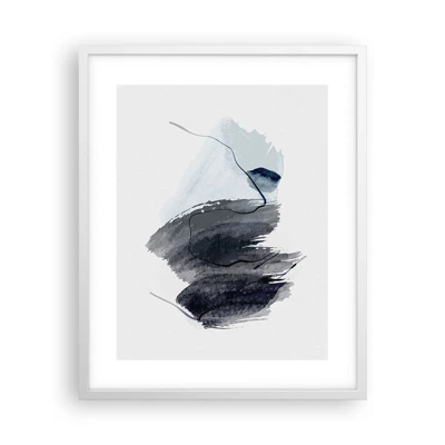 Affiche dans un cadre blanc - Poster - Intensité et mouvement - 40x50 cm