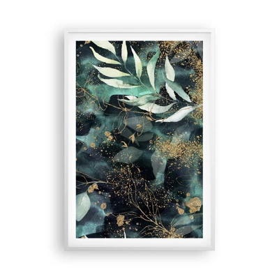 Affiche dans un cadre blanc - Poster - Jardin magique - 61x91 cm