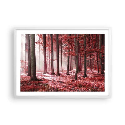 Affiche dans un cadre blanc - Poster - Le rouge est tout aussi beau - 70x50 cm