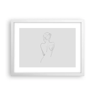 Affiche dans un cadre blanc - Poster - Musique corporelle - 40x30 cm