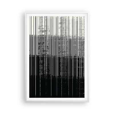 Affiche dans un cadre blanc - Poster - Ondes et vibrations - 70x100 cm