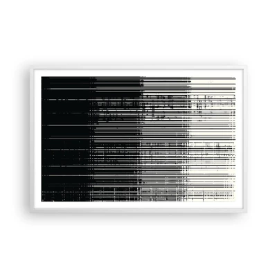 Affiche dans un cadre blanc - Poster - Ondes et vibrations - 91x61 cm