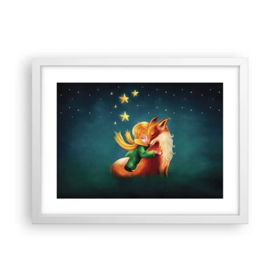 Affiche dans un cadre blanc - Poster - Petit Prince - 40x30 cm