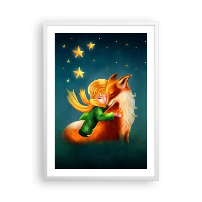 Affiche dans un cadre blanc - Poster - Petit Prince - 50x70 cm