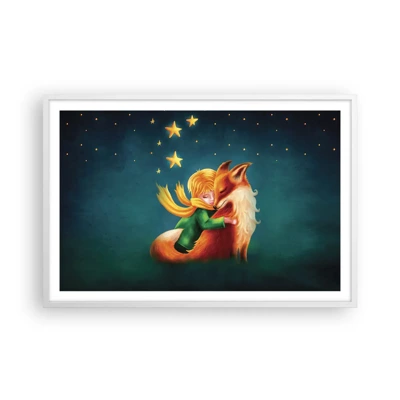 Affiche dans un cadre blanc - Poster - Petit Prince - 91x61 cm