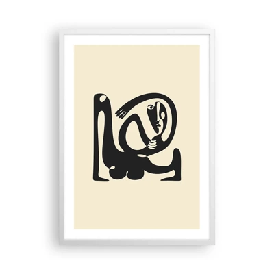 Affiche dans un cadre blanc - Poster - Presque du Picasso - 50x70 cm