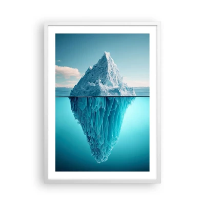 Affiche dans un cadre blanc - Poster - Reine de Glace - 50x70 cm